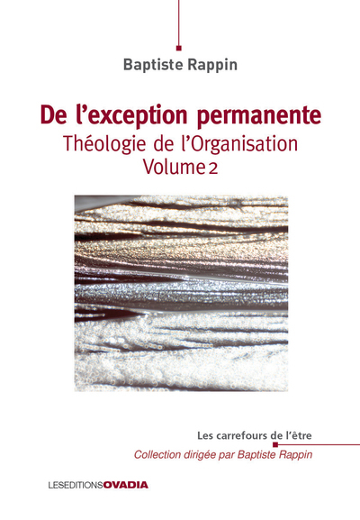 Théologie de l'Organisation volume 2 De l'exception permanente