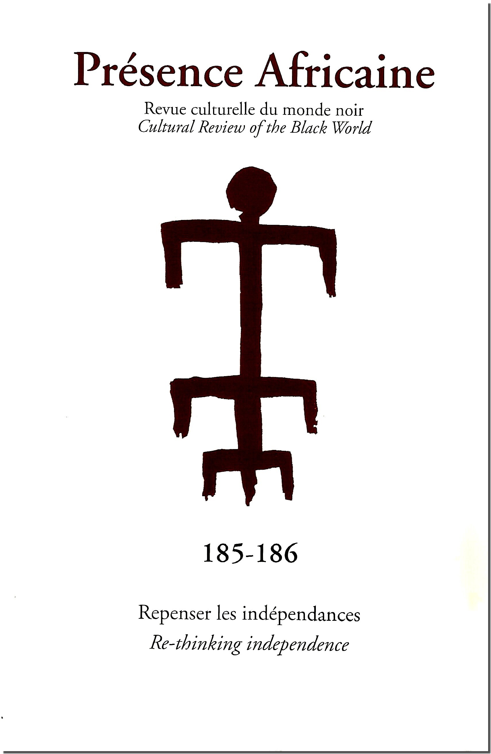 REVUE PRESENCE AFRICAINE N° 185-186