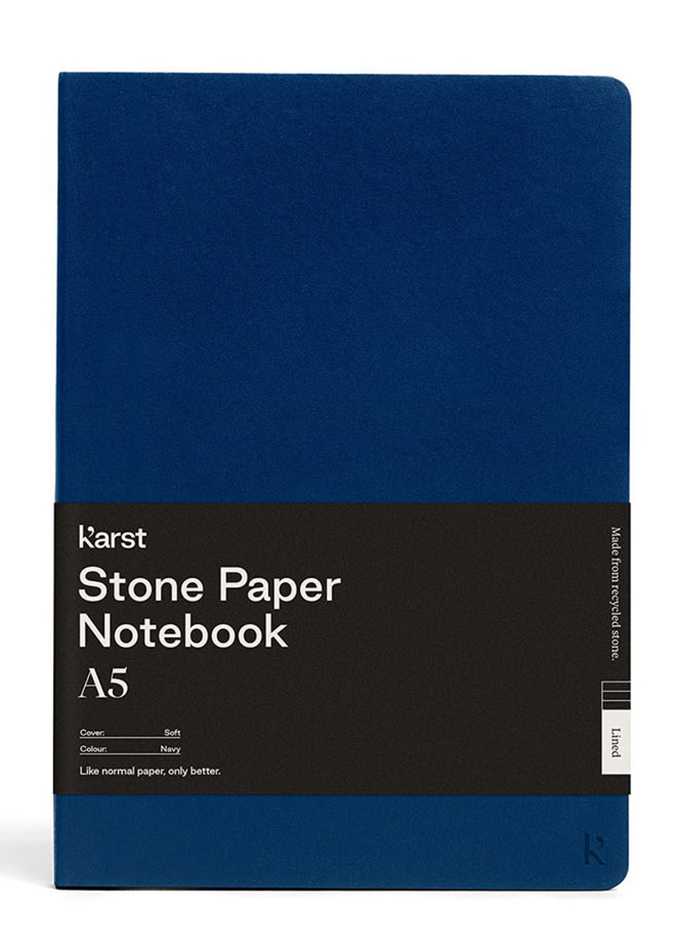 CARNET SOUPLE A5 BLEU NAVY LIGNE