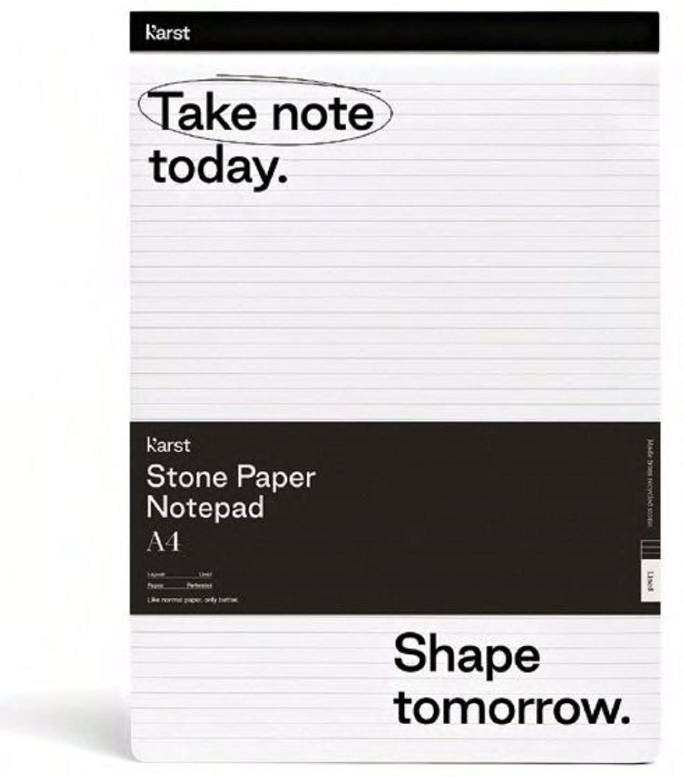 NOTEPAD A4 NOIR LIGNE