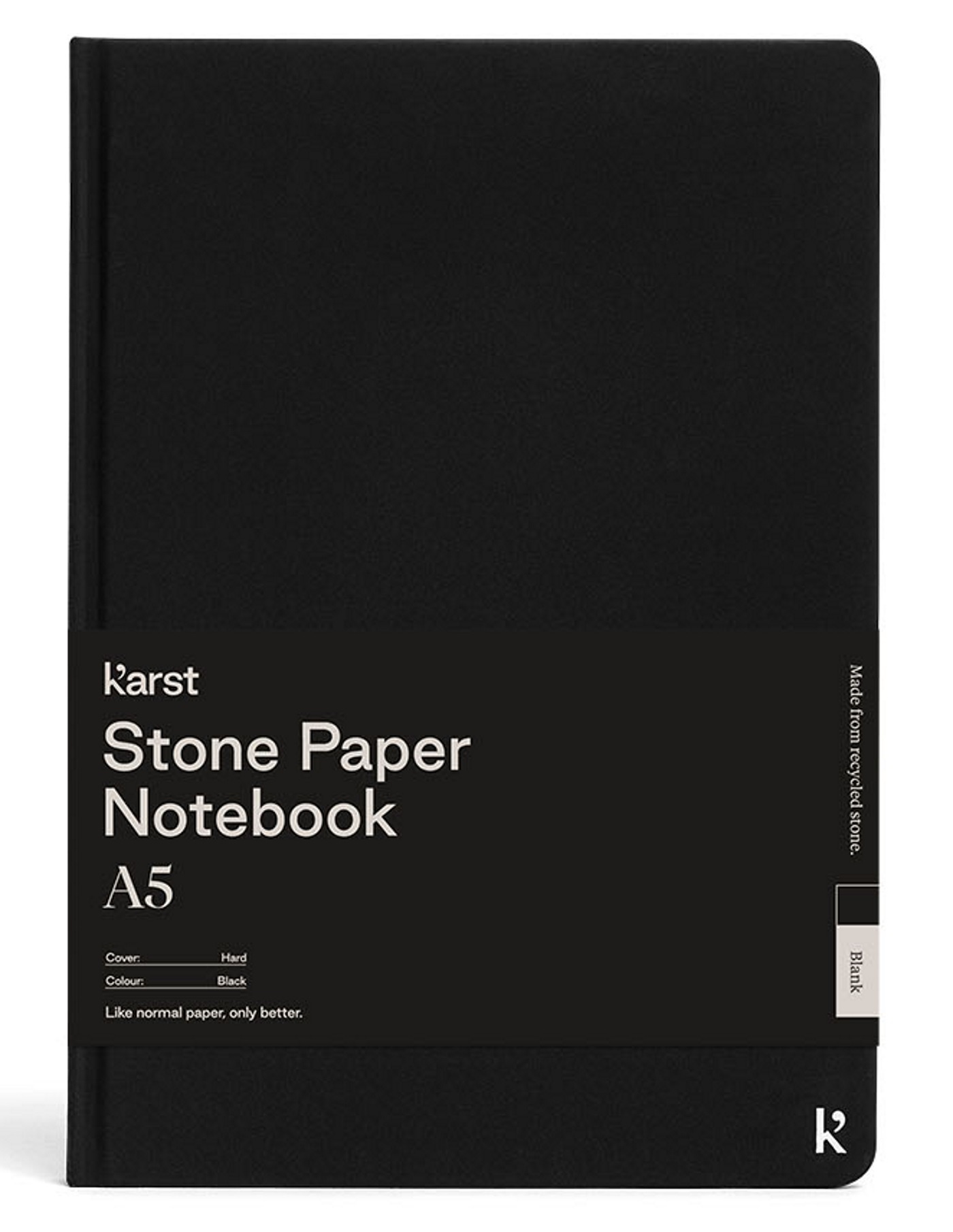 CARNET RIGIDE A5 NOIR UNI