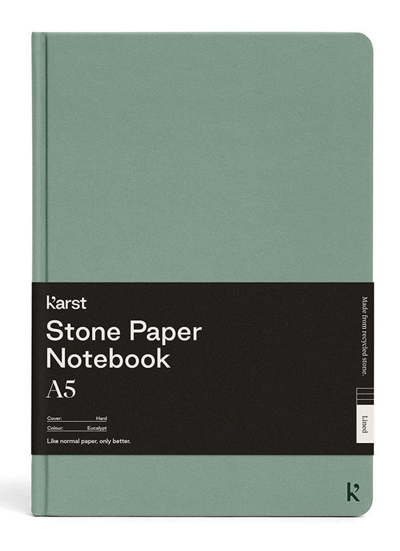 CARNET RIGIDE A5 VERT LIGNE