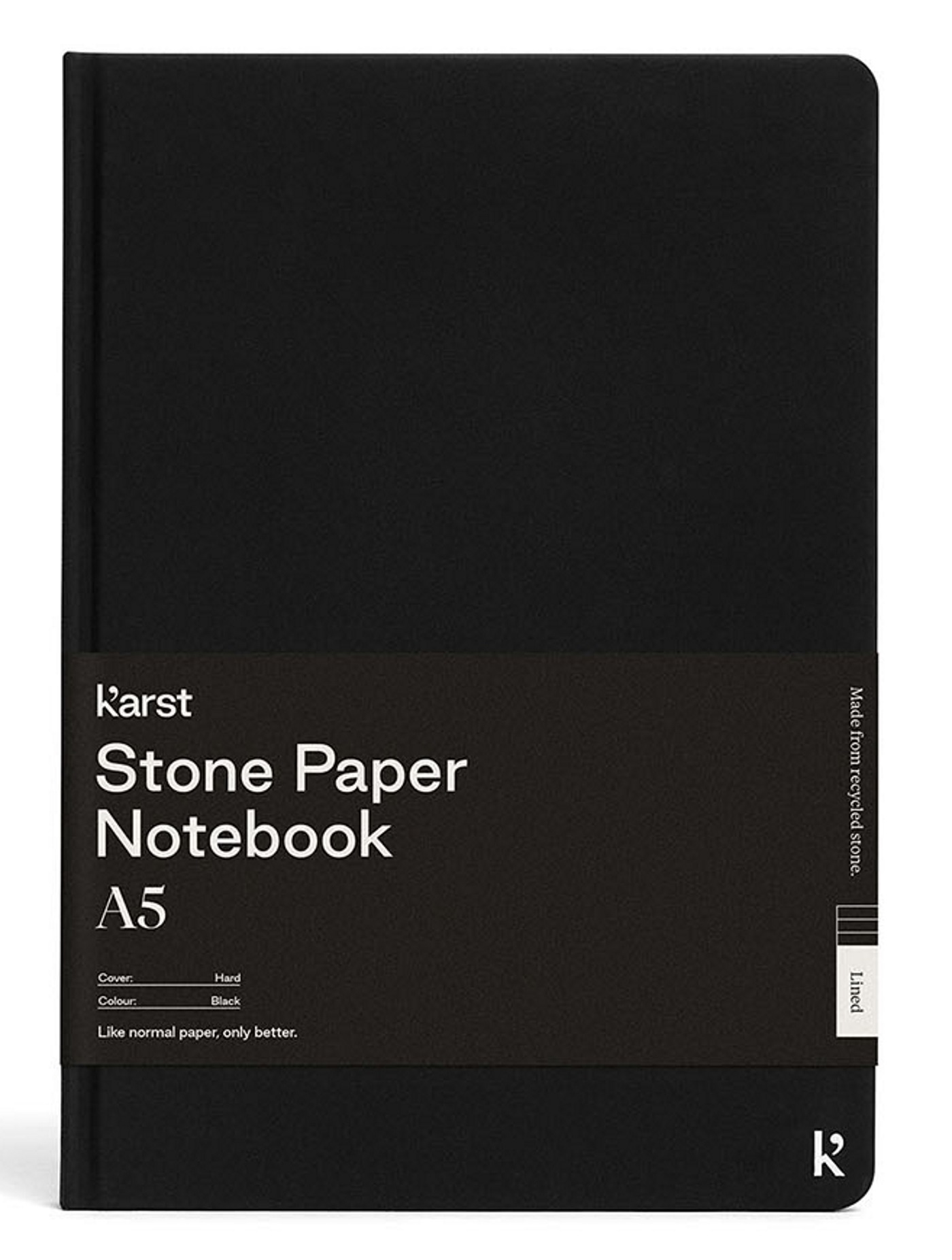 CARNET RIGIDE A5 NOIR LIGNE