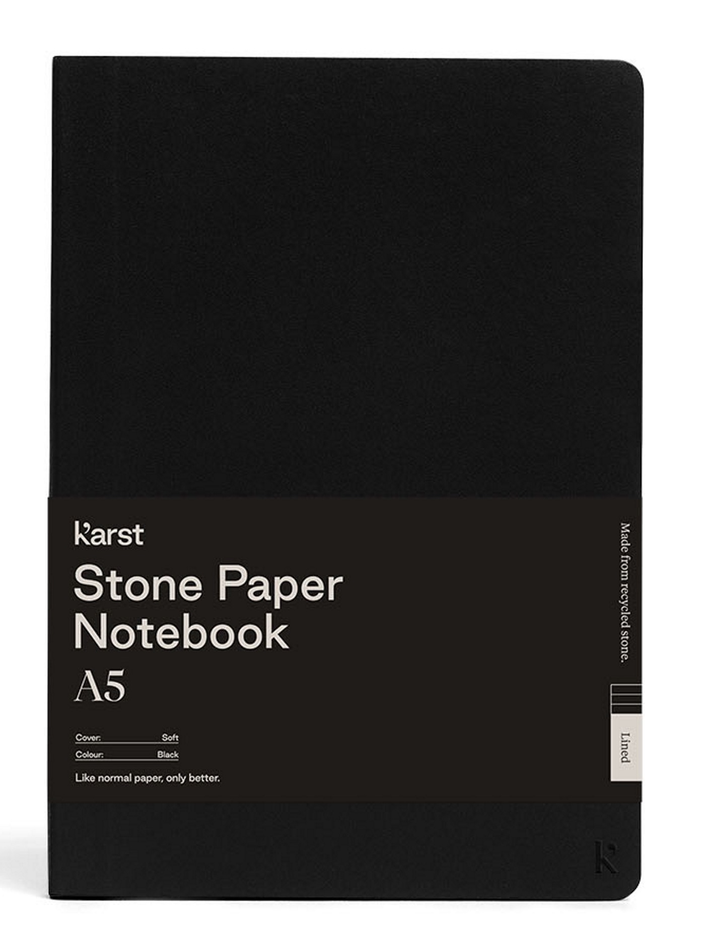 CARNET SOUPLE A5 NOIR LIGNE