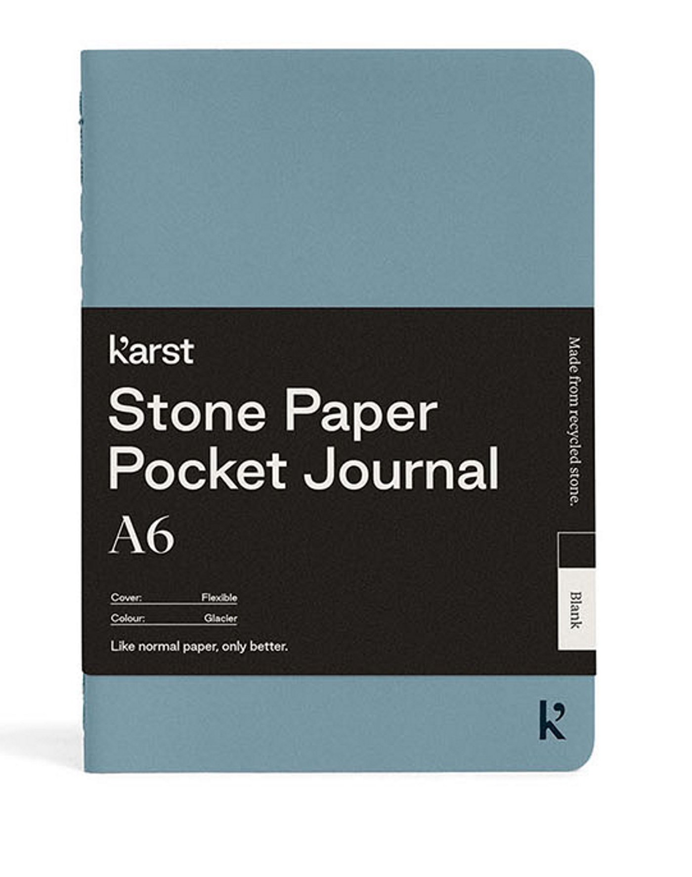 CAHIER A6 POCHE BLEU ACIER UNI