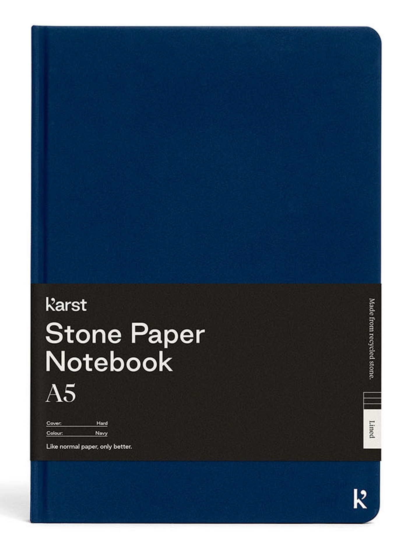 CARNET RIGIDE A5 BLEU NAVY LIGNE