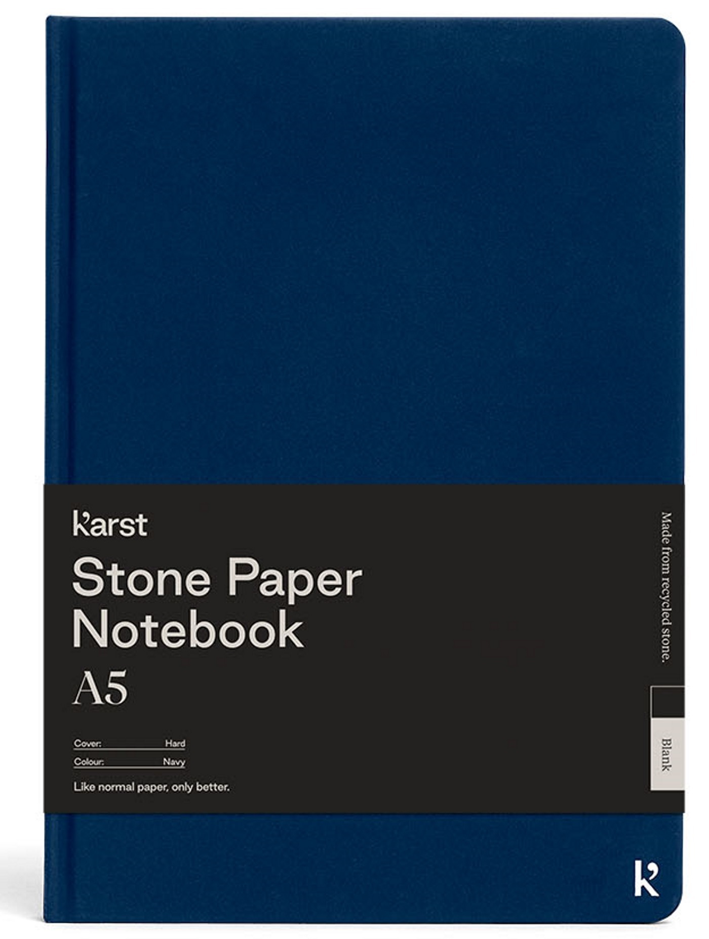 CARNET RIGIDE A5 BLEU NAVY UNI