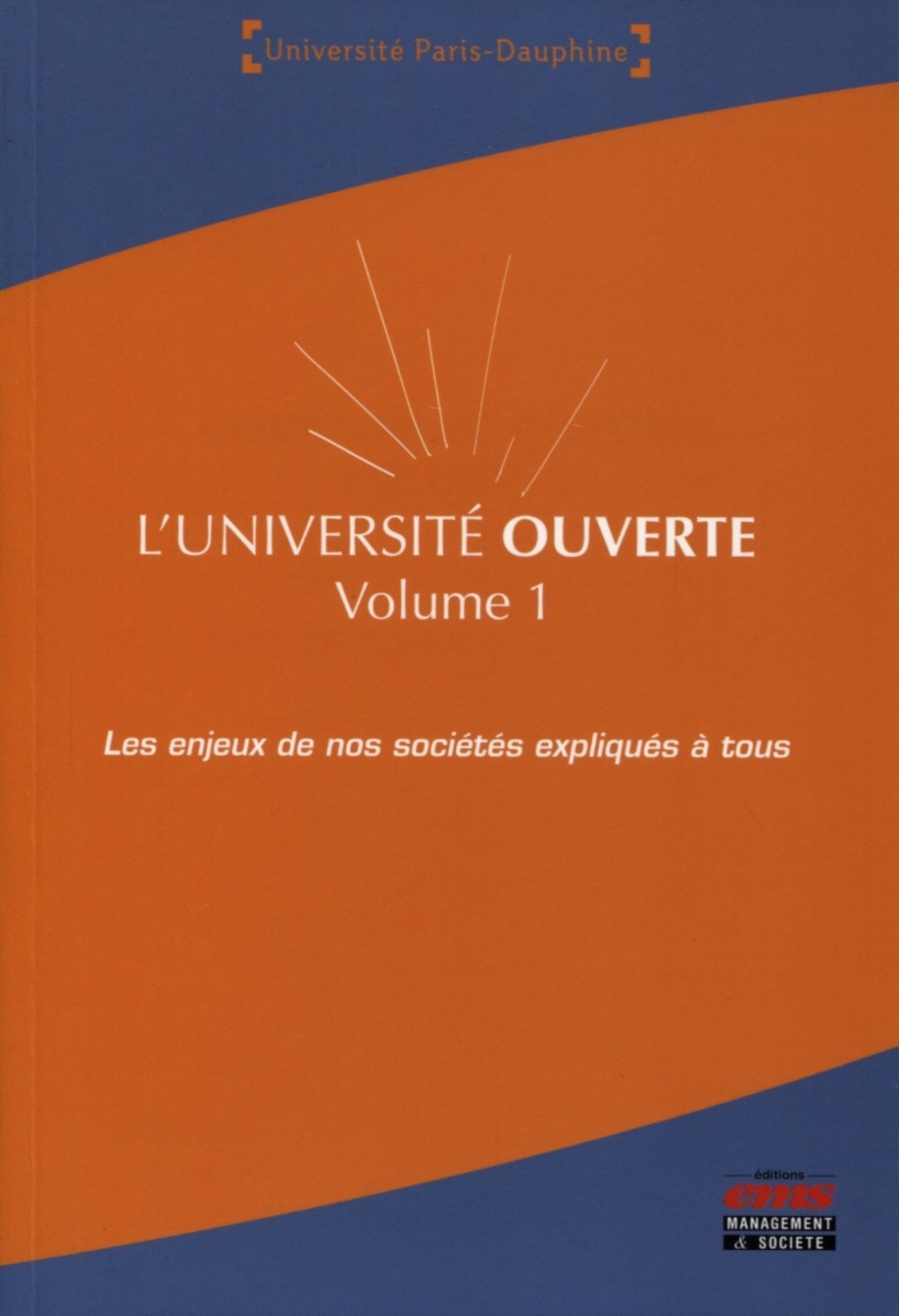 L'université ouverte - Volume 1