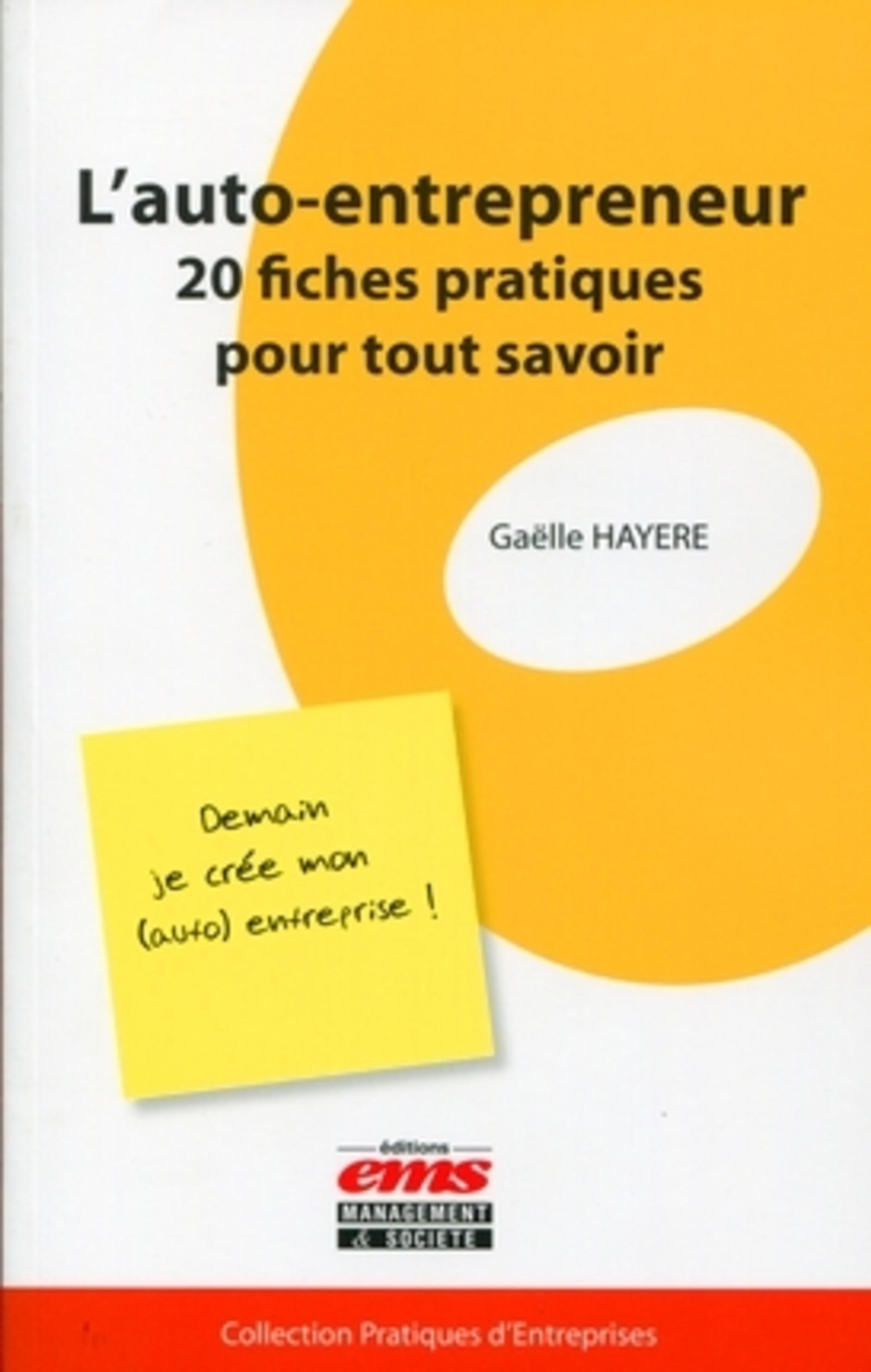 L'AUTO-ENTREPRENEUR. 20 FICHES PRATIQUES POUR TOUT SAVOIR