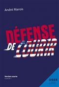 DEFENSE DE COURIR