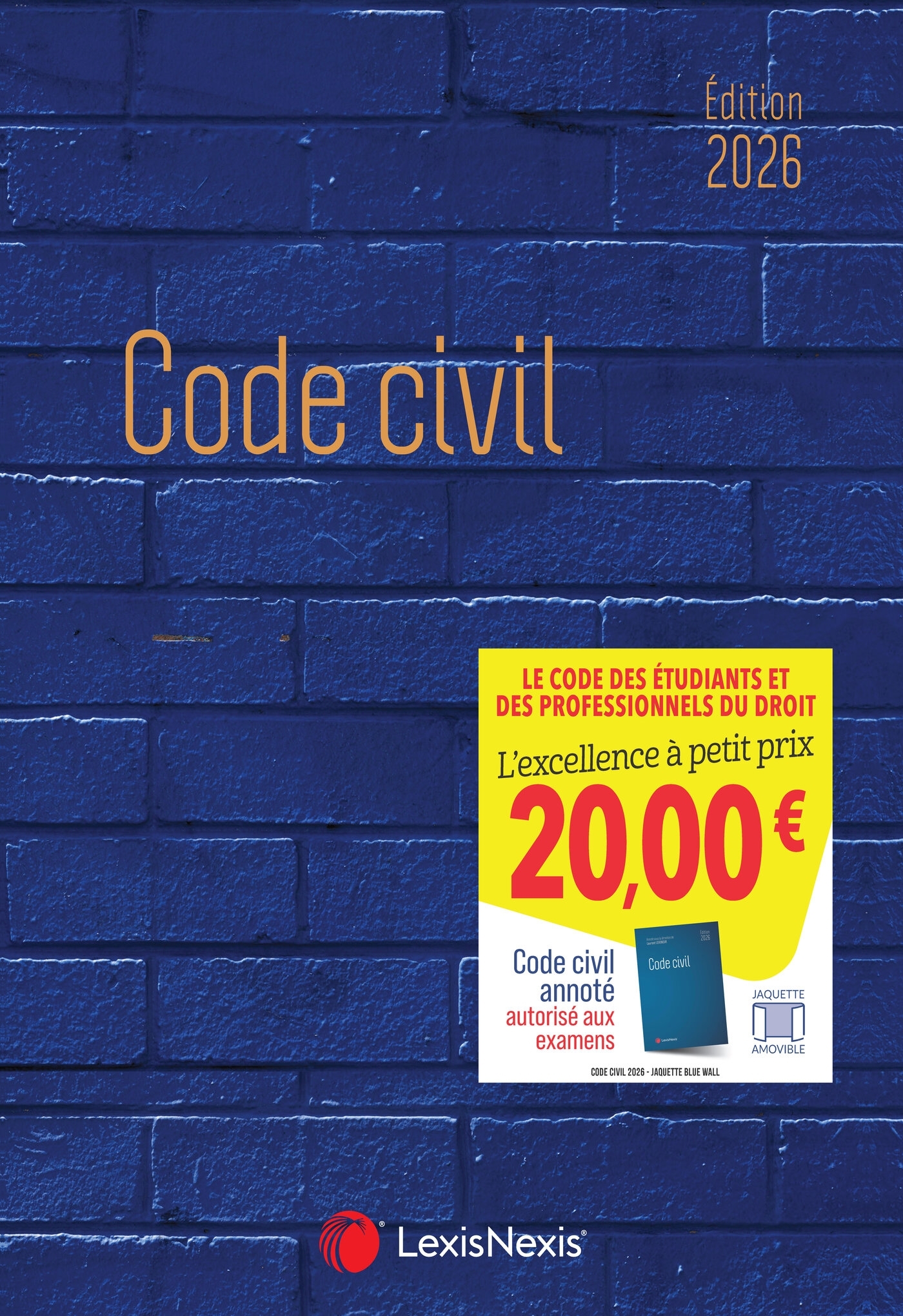 Code civil 2026 -   Jaquette Blue wall