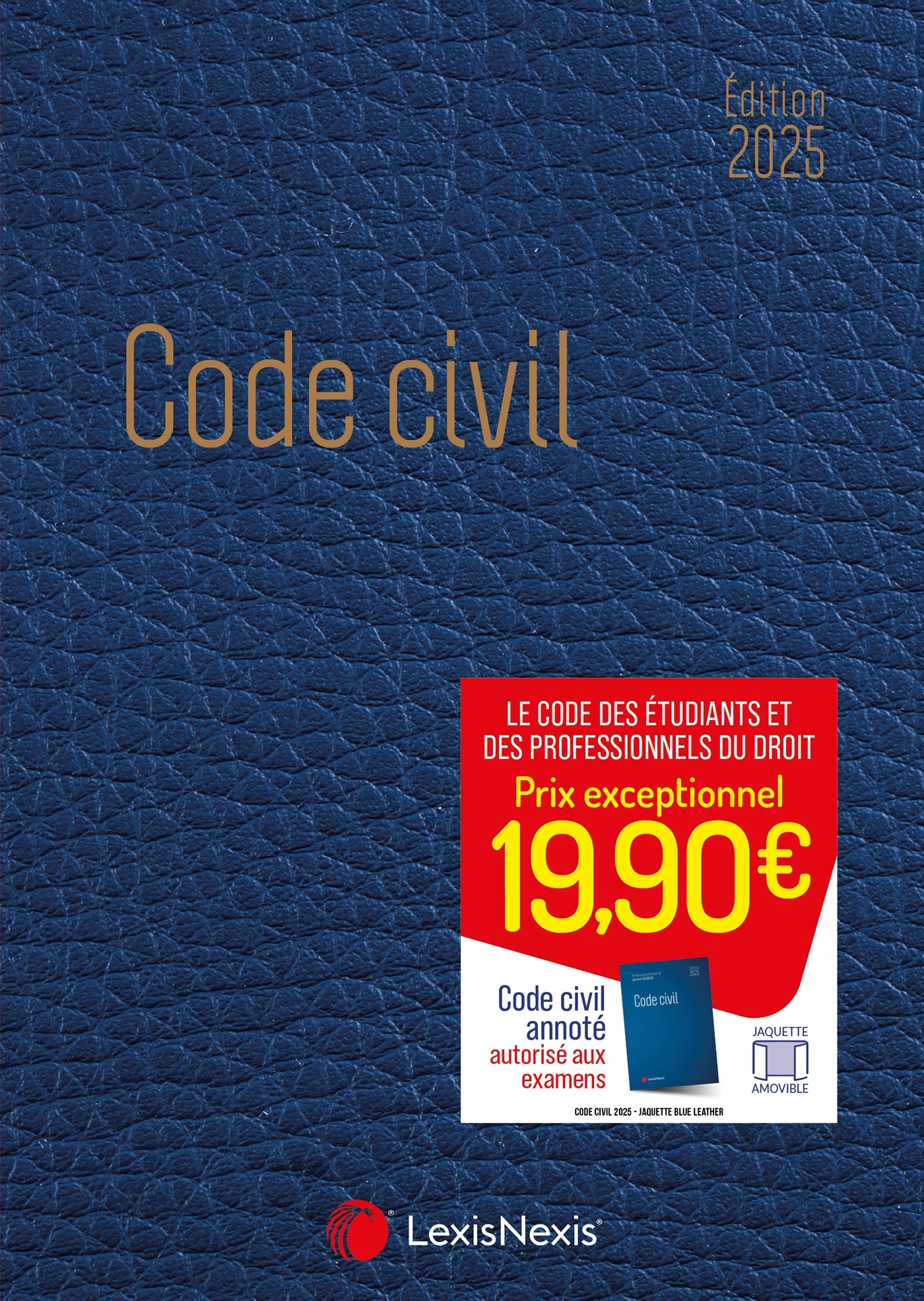 Code civil 2025 - Jaquette Blue Leather