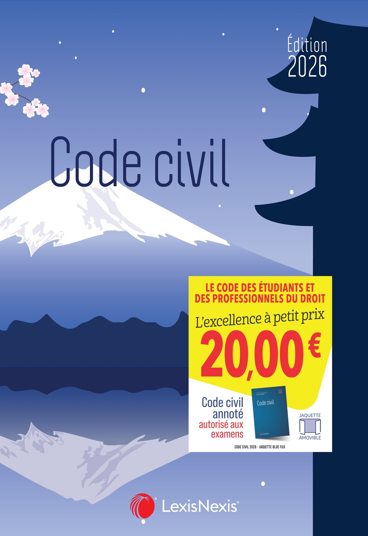 Code civil 2026 - jaquette Blue Fuji