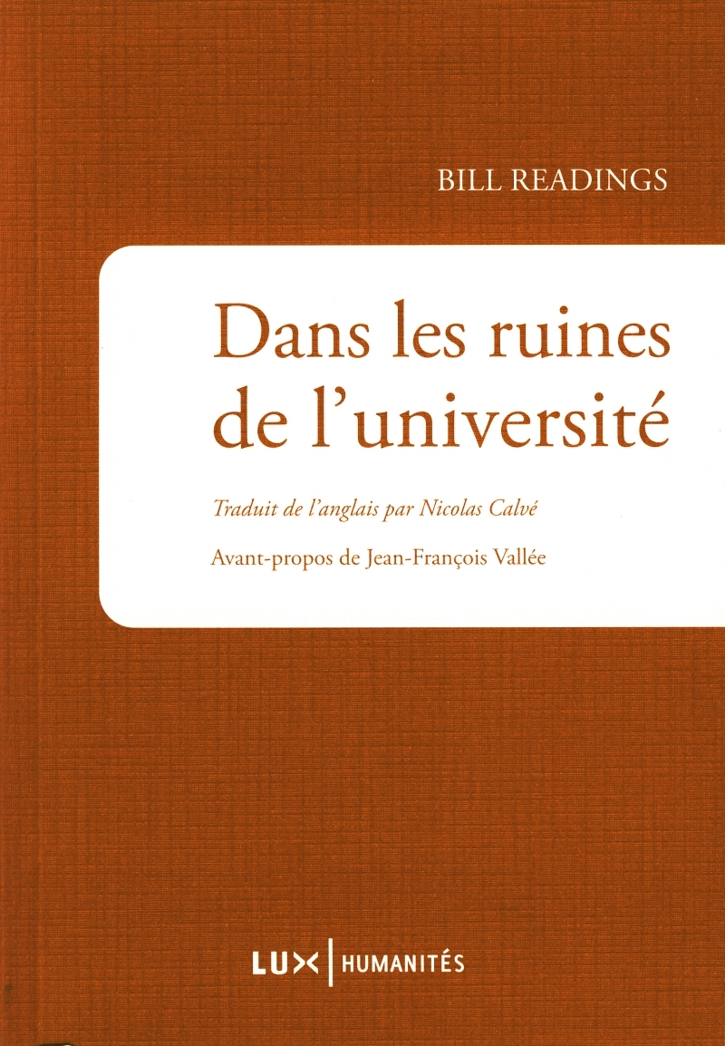 DANS LES RUINES DE L'UNIVERSITE