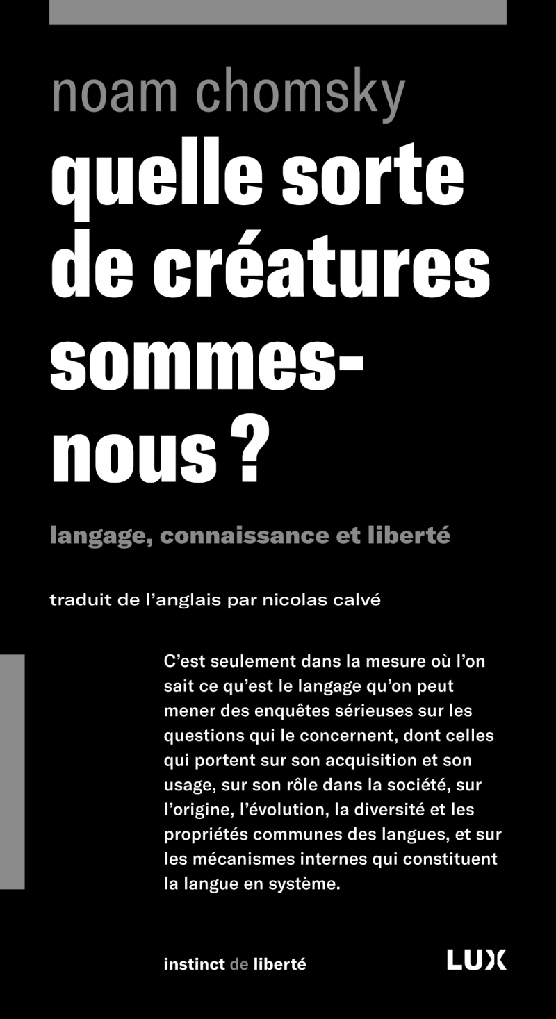 Quelle sorte de créatures sommes-nous ?-Langage, connaissanc