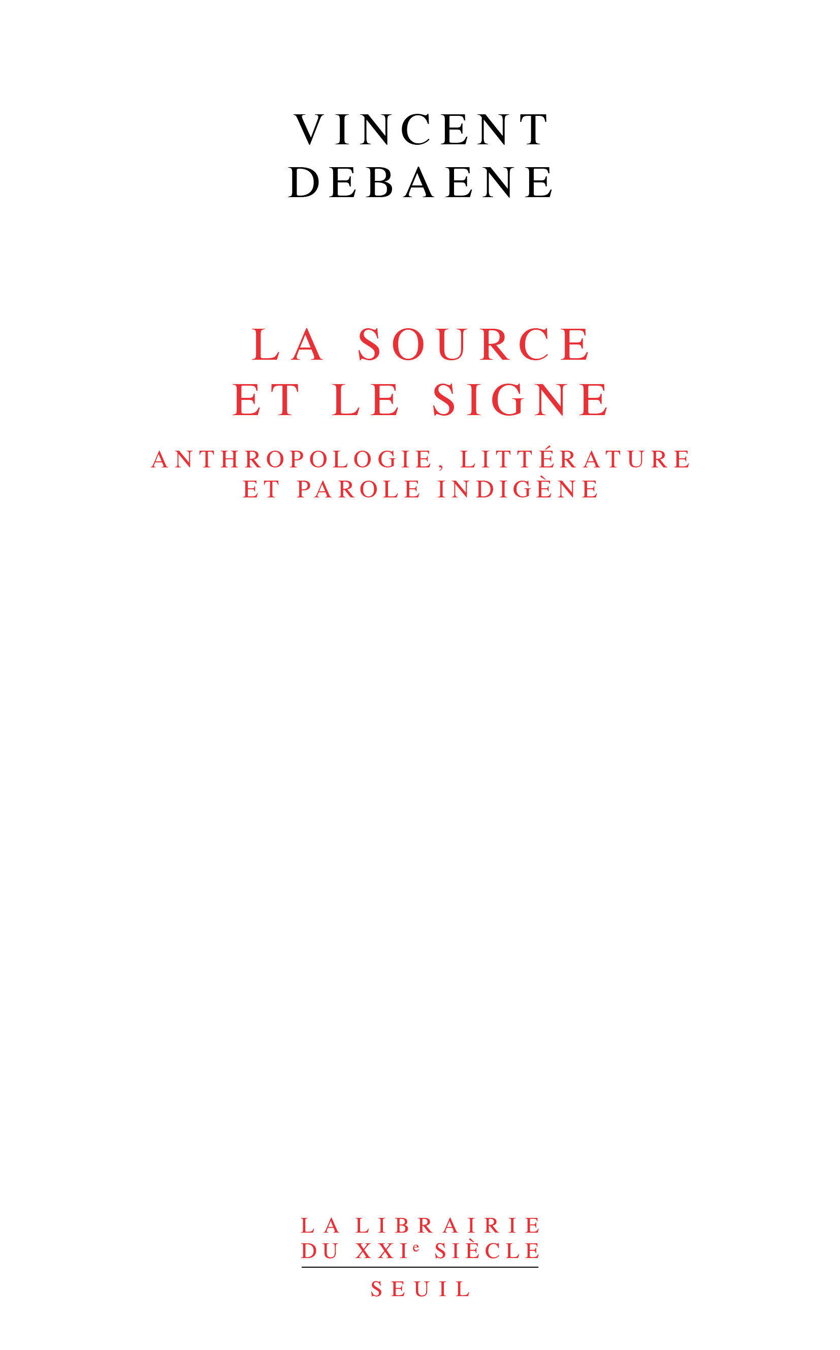 La Source et le Signe
