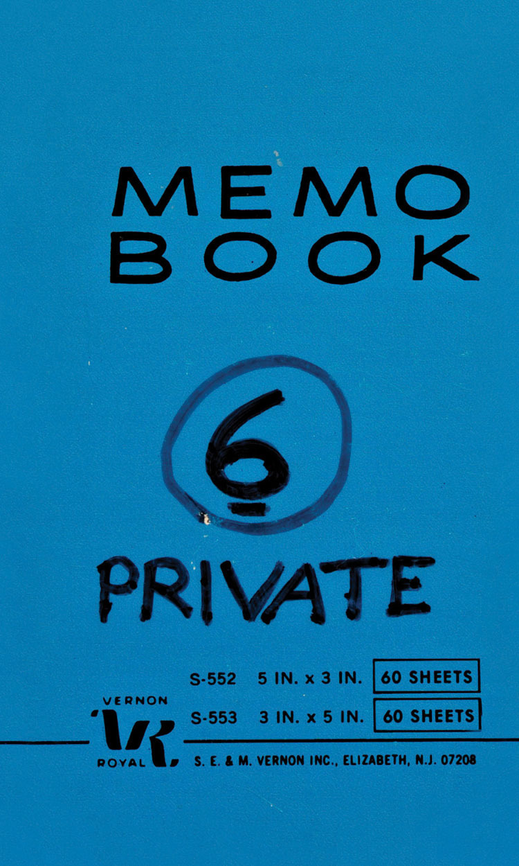 Lee Lozano: Private Book 6 /anglais