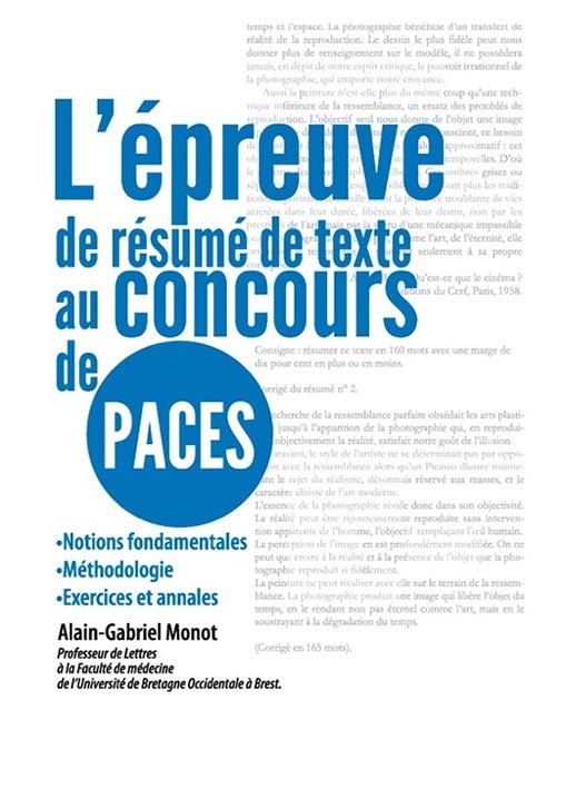 L'épreuve de résumé de texte au concours de PACES