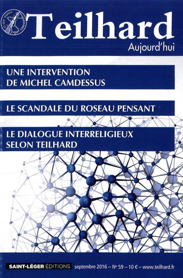 N°59 - Teilhard aujourd'hui - Septembre 2016 - Une intervention de Michel Camdessus