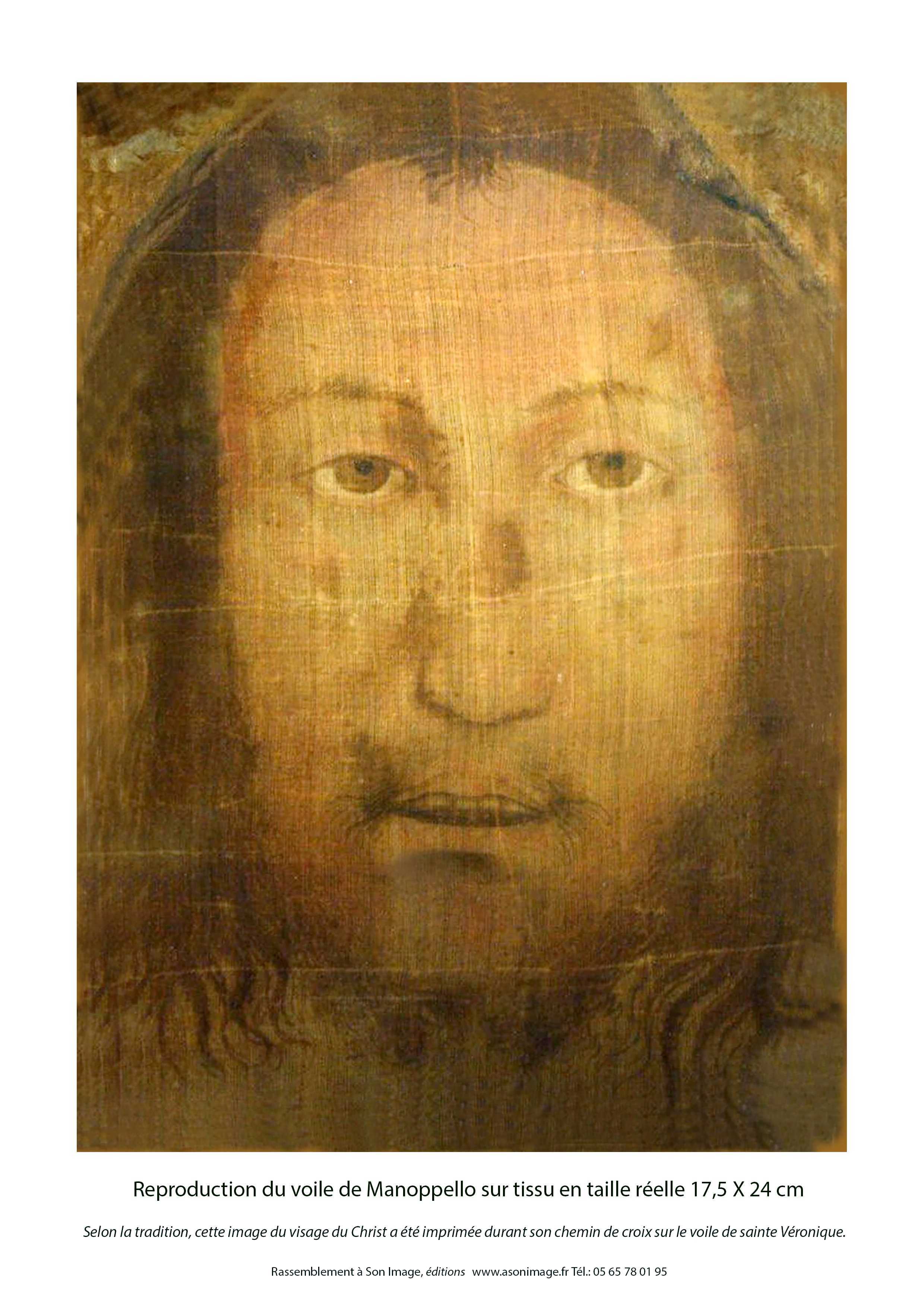 Reproduction du voile de Manopello -  F134