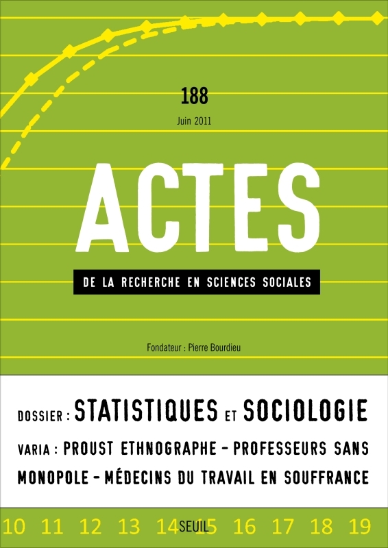 Actes de la recherche en sciences sociales, n°188