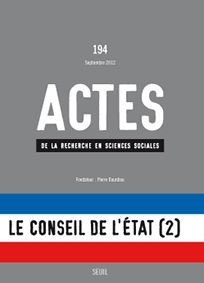 Actes de la recherche en sciences sociales, n°194