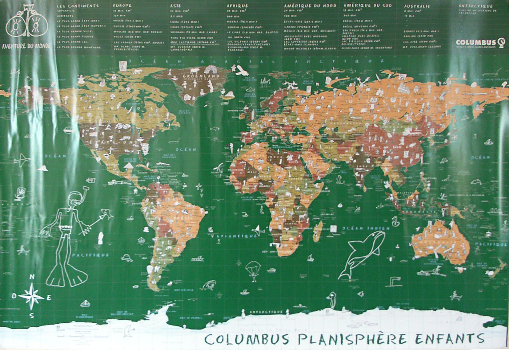 MONDE ENFANT 70 CM X 100 CM