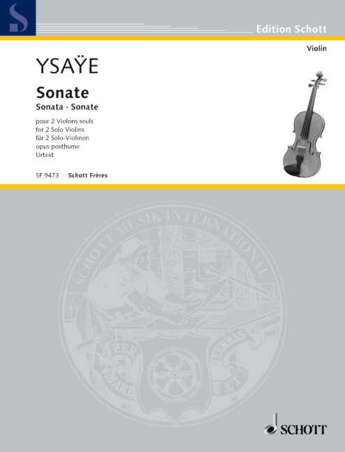 Sonate pour 2 violons seuls op. posthume