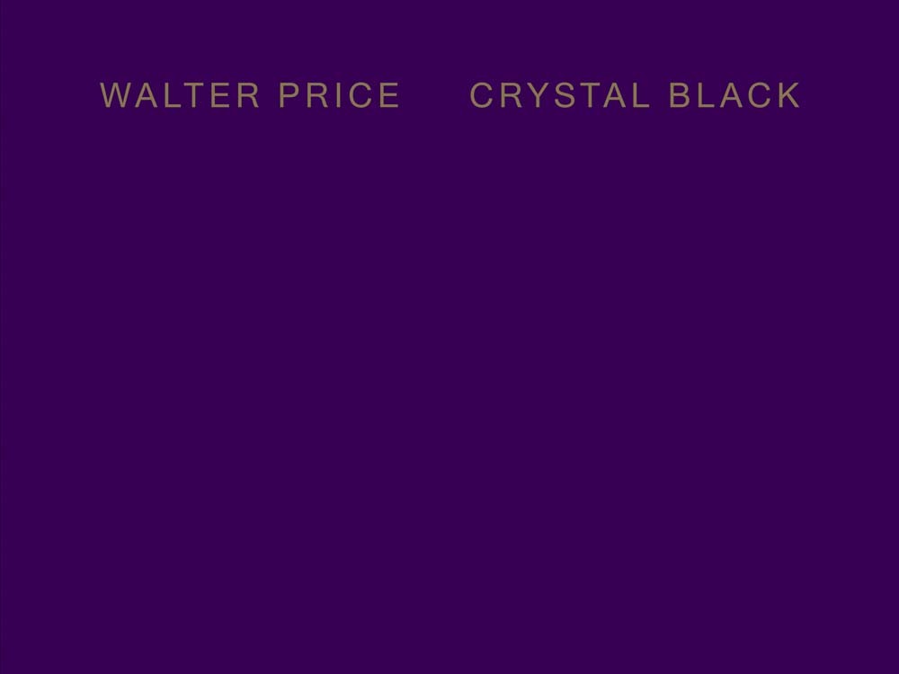 Walter Price: Crystal Black /anglais