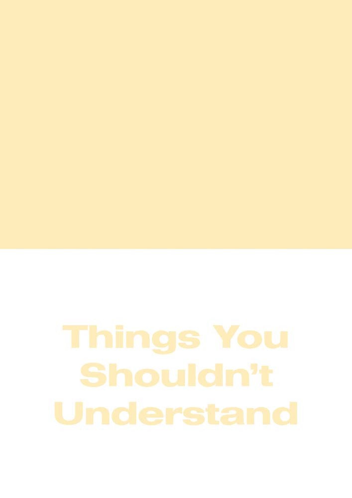 Michael Williams: Things You Shouldn't /anglais