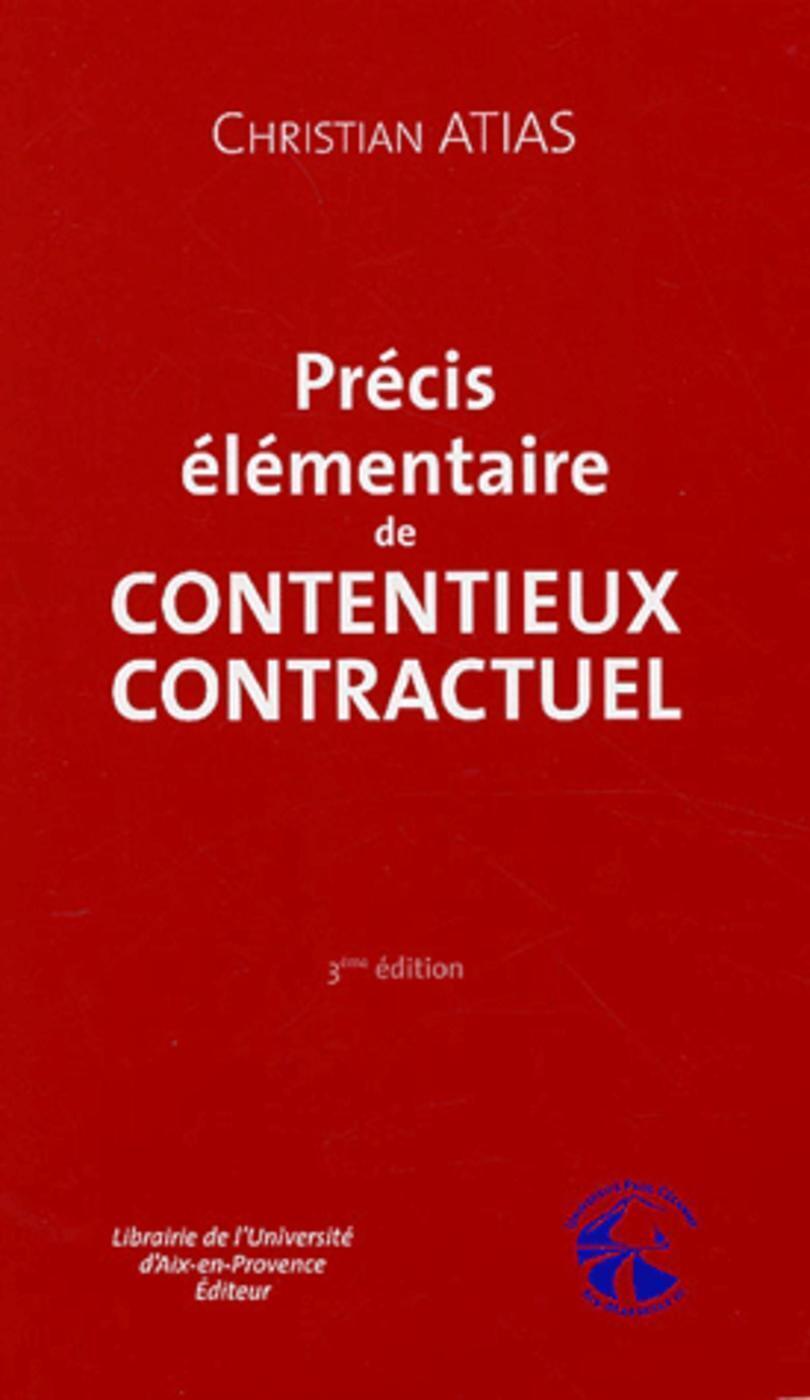 Précis élémentaire de contentieux contractuel