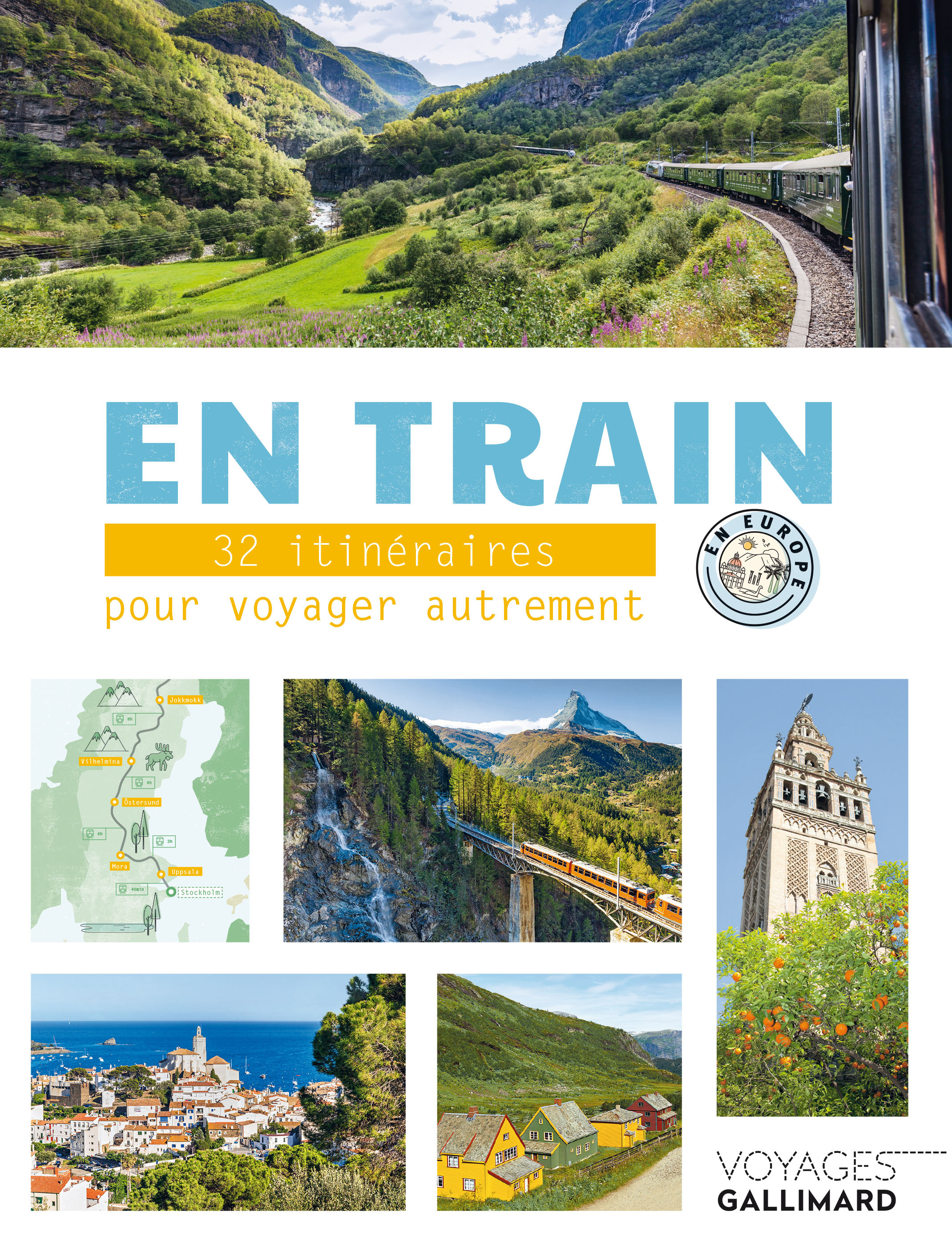 En train en Europe