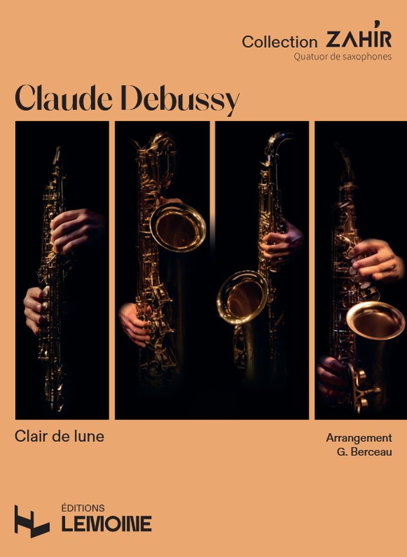Clair de lune pour 4 saxophones --- Conducteur et parties séparées