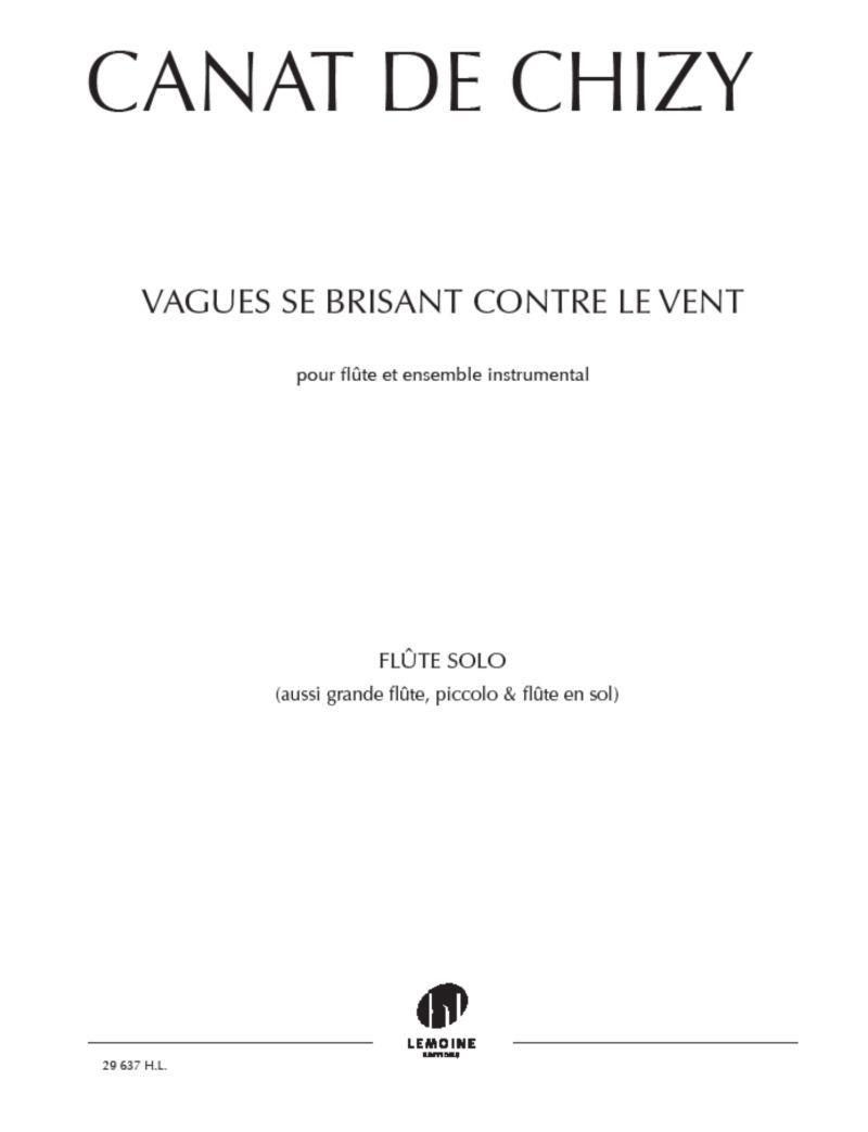 VAGUES SE BRISANT CONTRE LE VENT --- FLUTE SOLO