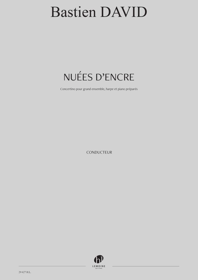 NUEES D'ENCRE --- CONDUCTEUR - CONCERTINO POUR GRAND ENSEMBLE