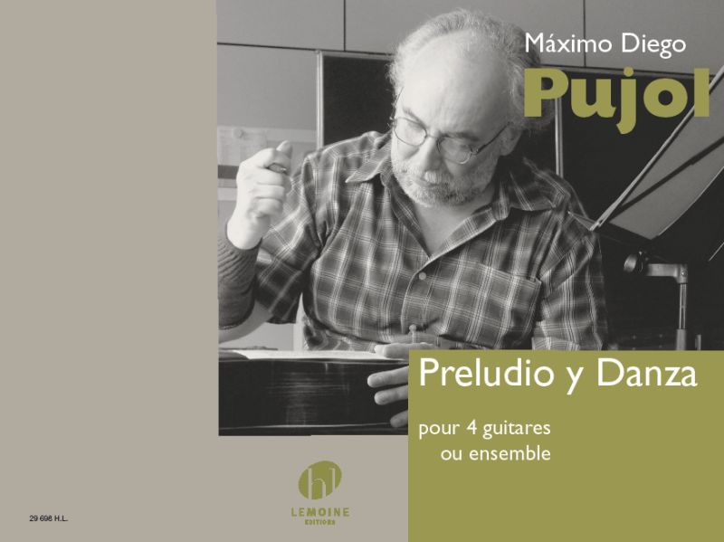 PRELUDIO Y DANZA POUR 4 GUITARES OU ENSEMBLE --- CONDUCTEUR ET PARTIES SEPAREES - EDITION BILINGUE