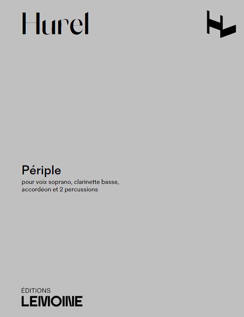 PERIPLE POUR VOIX SOPRANO, CLARINETTE BASSE, ACCORDEON ET 2 PERCUSSIONS --- CONDUCTEUR ET PARTIES
