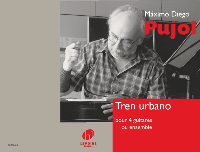 TREN URBANO POUR 4 GUITARES OU ENSEMBLE --- CONDUCTEUR ET PARTIES SEPAREES - EDITION BILINGUE