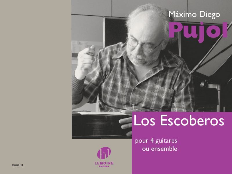 LOS ESCOBEROS POUR 4 GUITARES OU ENSEMBLE - CONDUCTEUR ET PARTIES SEPAREES - EDITION BILINGUE