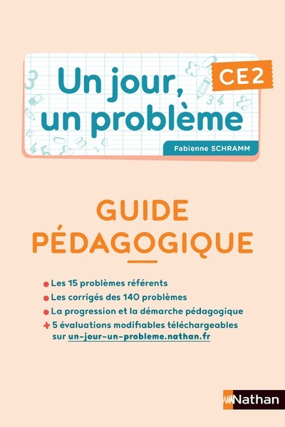 Un jour, un problème CE2 - Guide pédagogique + Cahier élève PCF