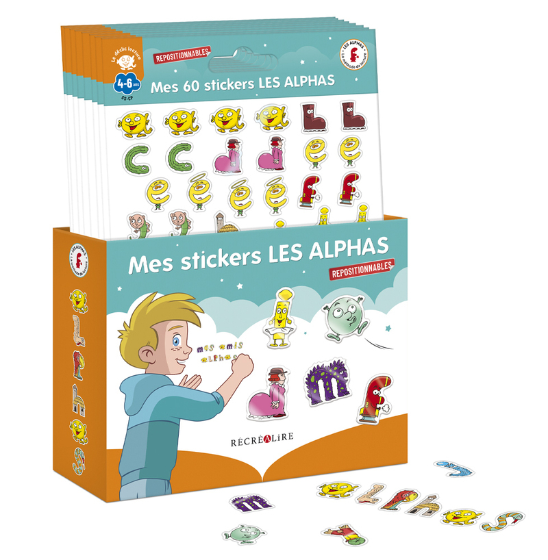 Boîte de 28 - Mes 60 stickers les Alphas