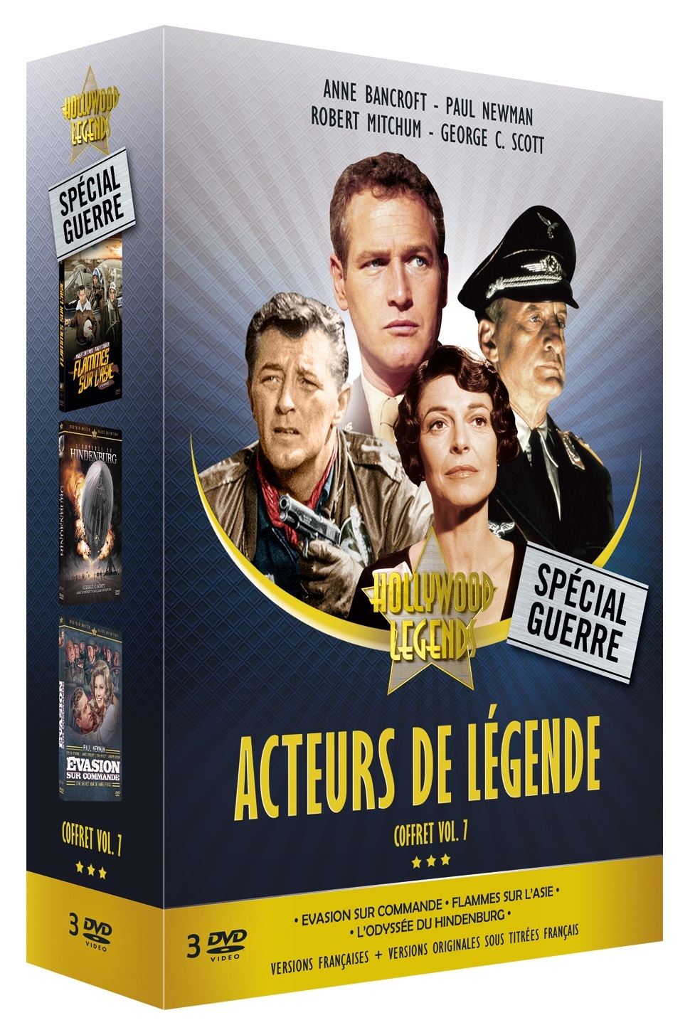 ACTEURS DE LEGENDE VOL. 7 (EVASION SUR COMMANDE - FLAMMES SUR L'ASIE - L'ODYSSEE DU HINDENBOURG)