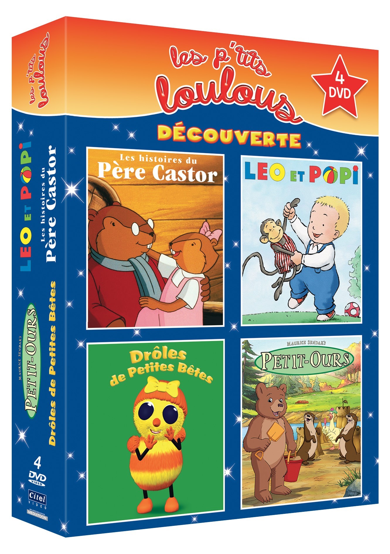 LES P'TITS LOULOUS DECOUVERTE (LEO ET POPI, DROLES DE PETITES BETES,  PETITS OURS;PERE CASTOR)