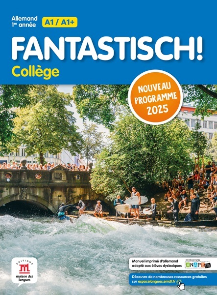 Fantastisch 1ere année Programme 2025 - Livre élève