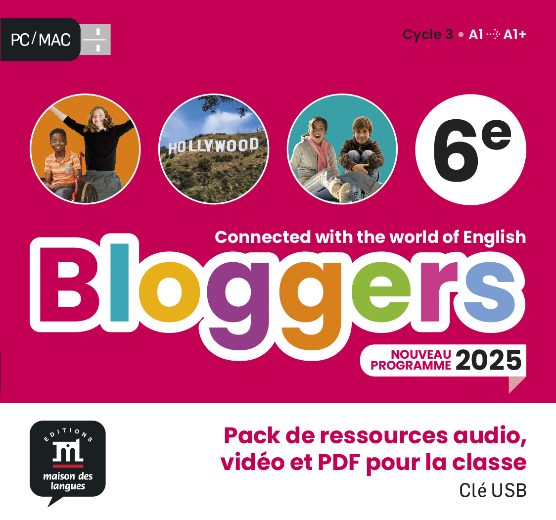 Bloggers 6e Programme 2025 - Clé USB avec vidéos/audios