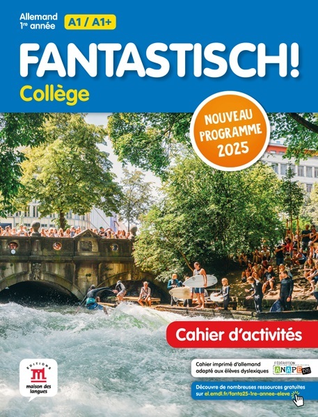 Fantastisch 1ere année Programme 2025  - Cahier d'activités