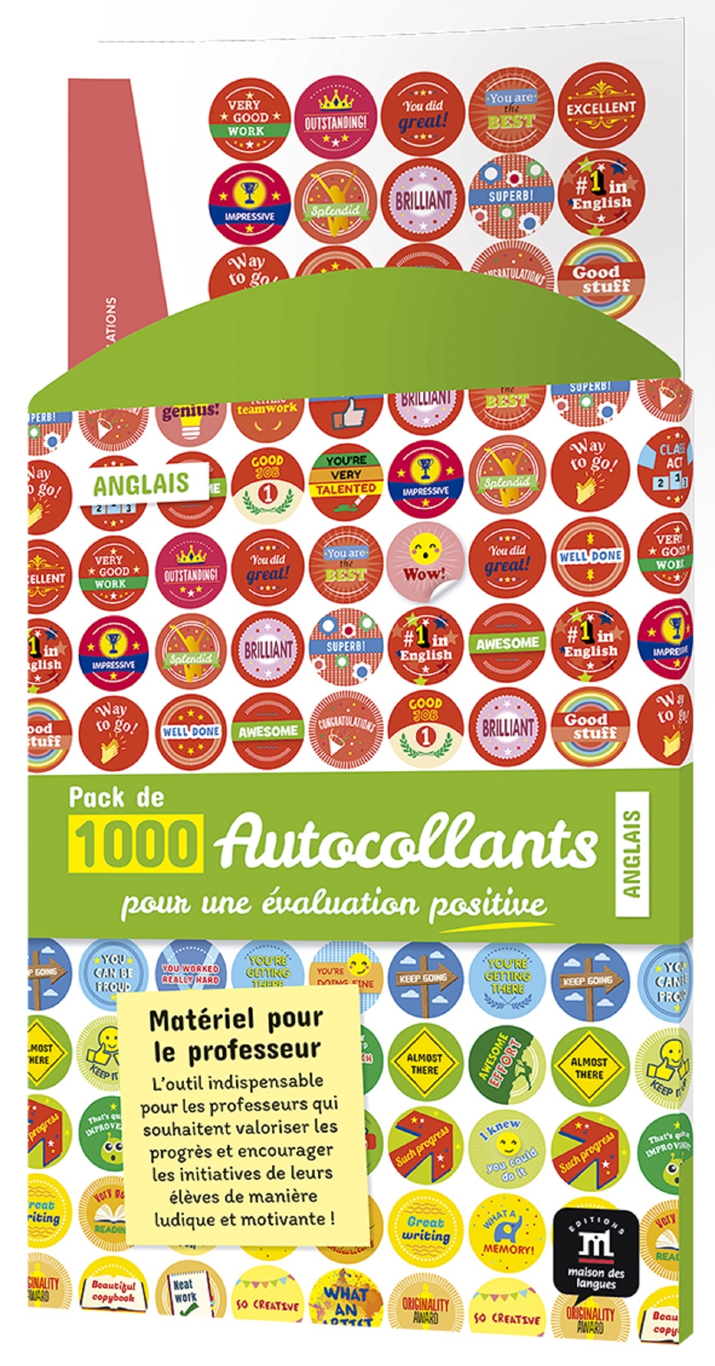ANGLAIS - Pack d'autocollants pour l'évaluation
