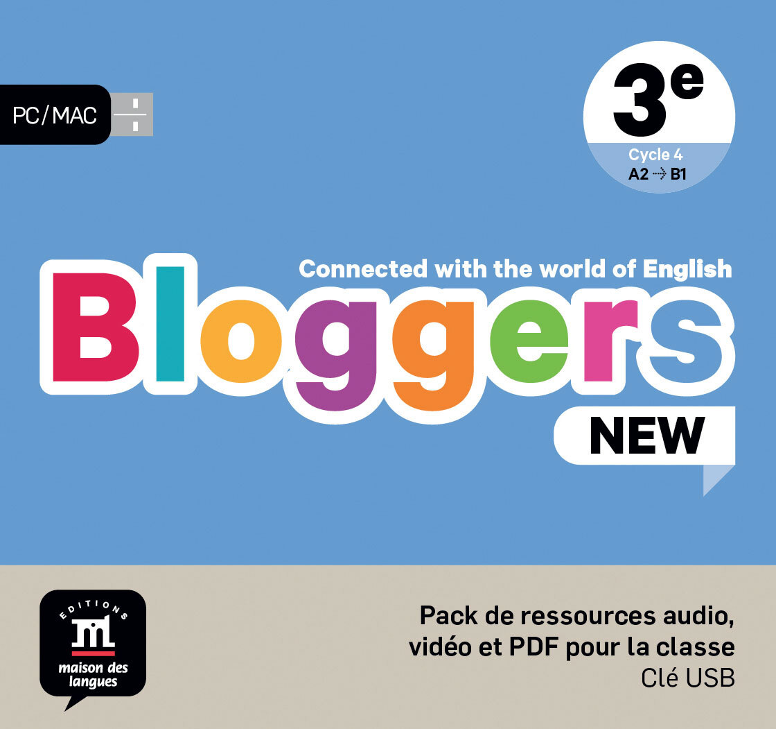 Bloggers NEW 3e - pack de ressource audio, vidéo et PDF pour la classe