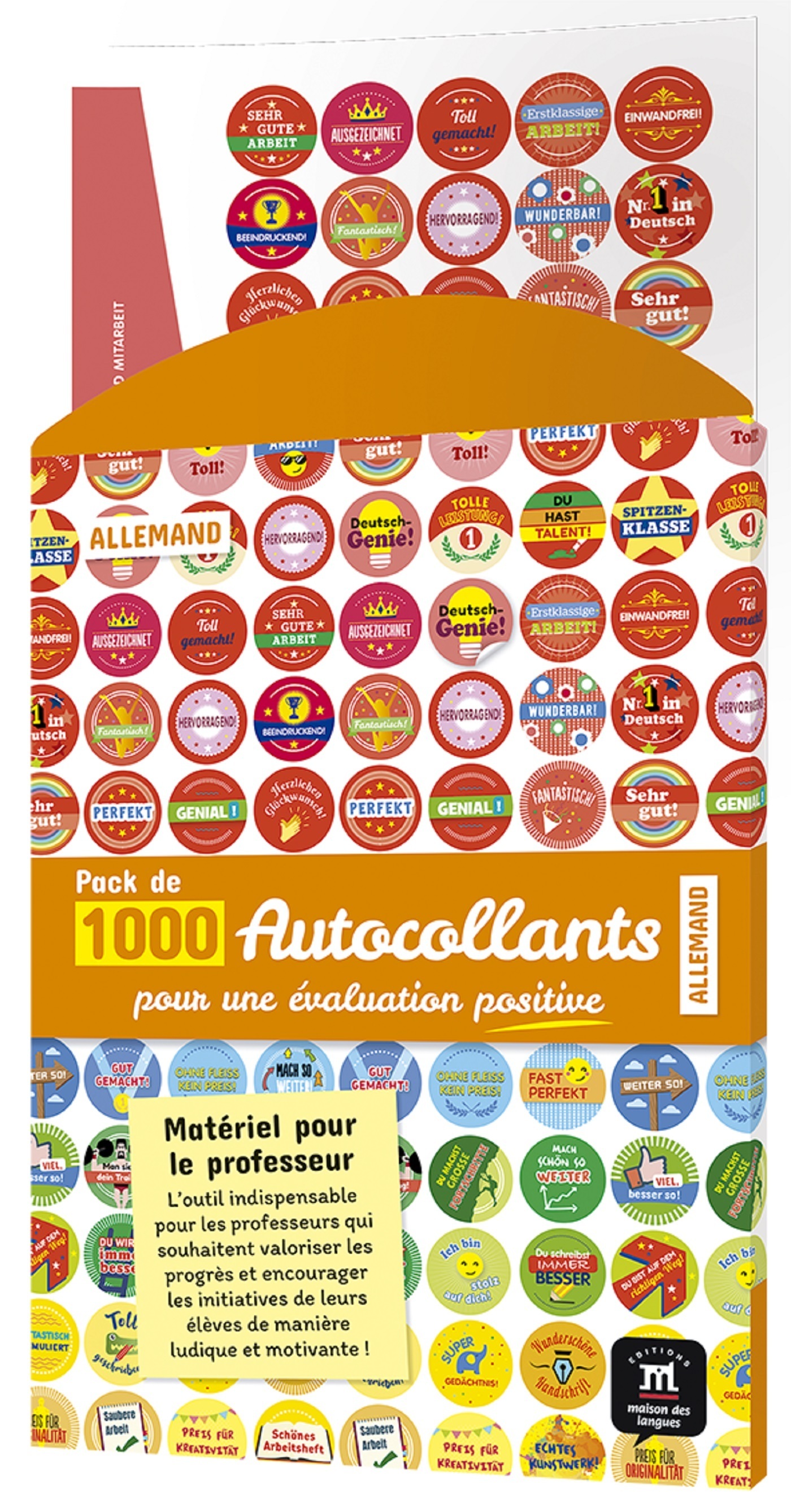 ALLEMAND - Pack d'autocollants pour l'évaluation