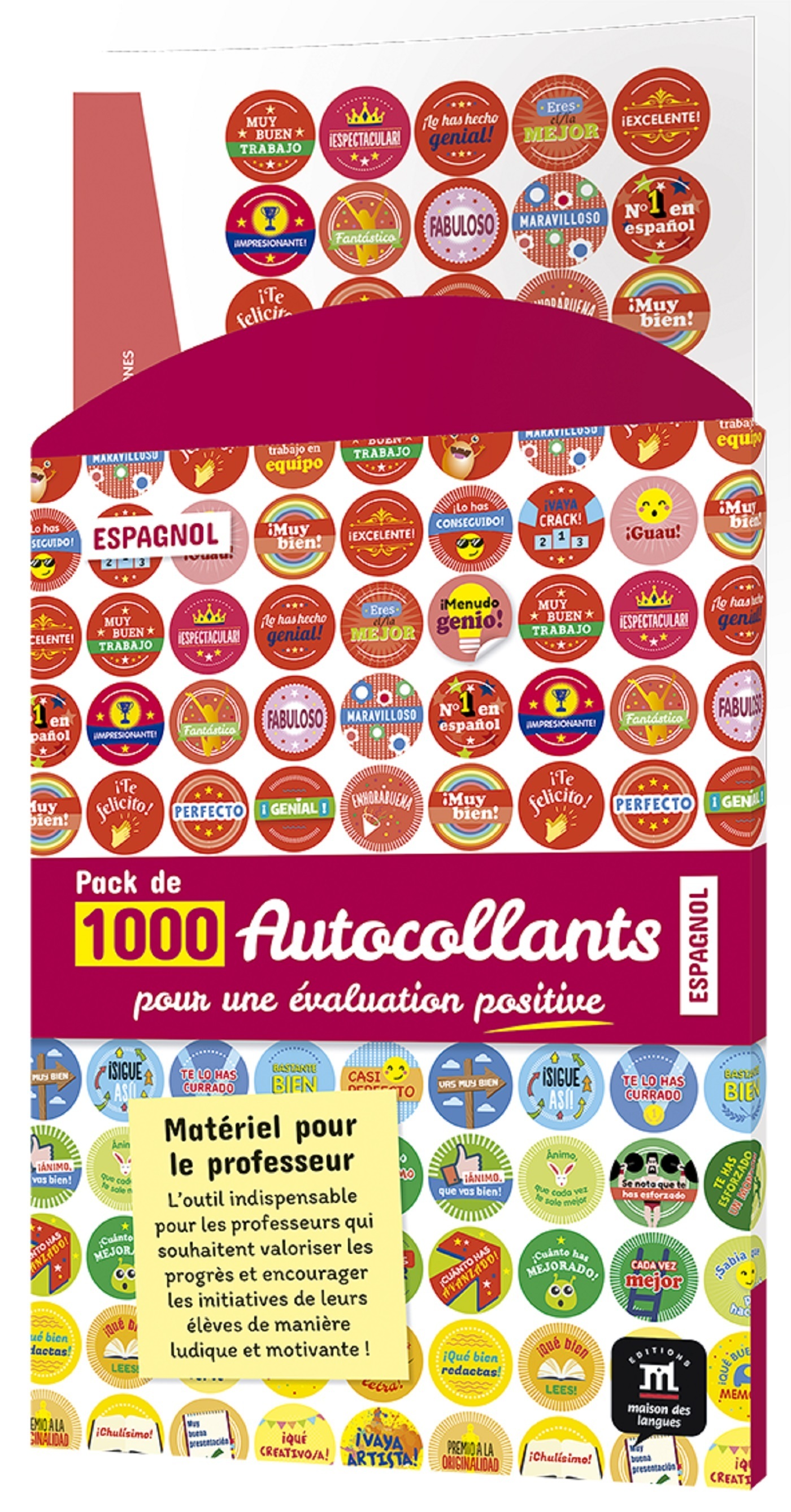 ESPAGNOL - Pack d'autocollants pour l'évaluation